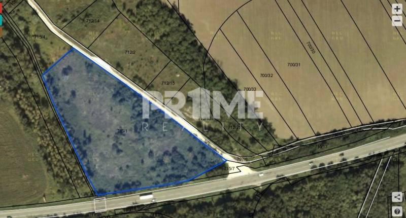 Priemyselný pozemok, výmera 15400 m2, blízko BA – smer Ivanka p/Dunaji