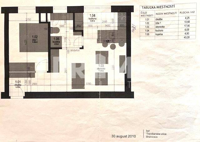 U NÁS !!! MODERNÝ 2i byt, REKONŠTRUKCIA, NIVY, Trenčianska ulica