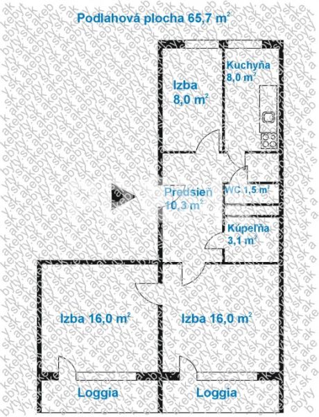 3-izbový byt s 2 loggiami a výhľadom do zelene | Romanova, Petržalka